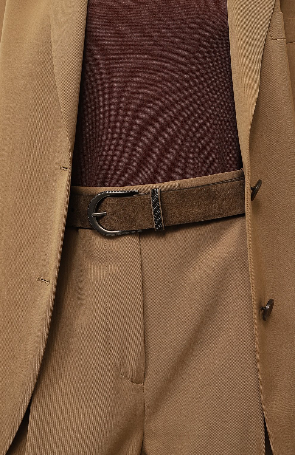 Замшевый ремень BRUNELLO CUCINELLI, арт. M0DELB1012, фото 2