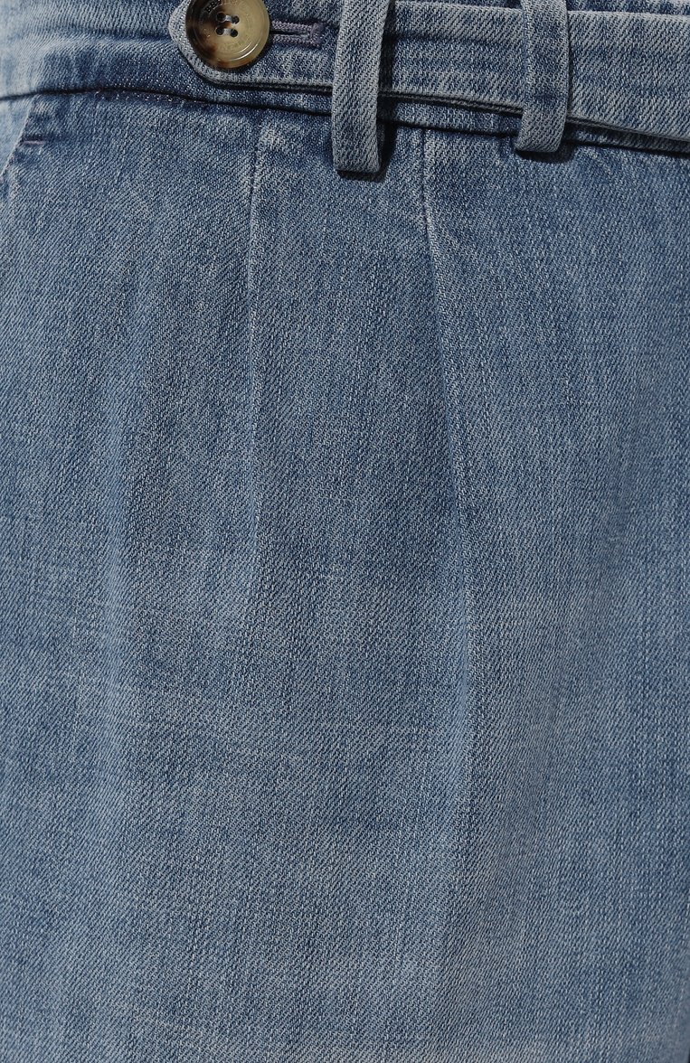 Мужские джинсы leisure fit BRUNELLO CUCINELLI голубого цвета, арт. M0Z37B2254 | Фото 5 (Длина (брюки, джинсы): Стандартные; Материал внешний: Хлопок, Деним; Кросс-КТ: Деним; Силуэт М (брюки): Прямые; Детали: Делаве; Стили: Повседневный; Автоматизация ТО: Проставлено; Автоматизация состава: Проставлено)