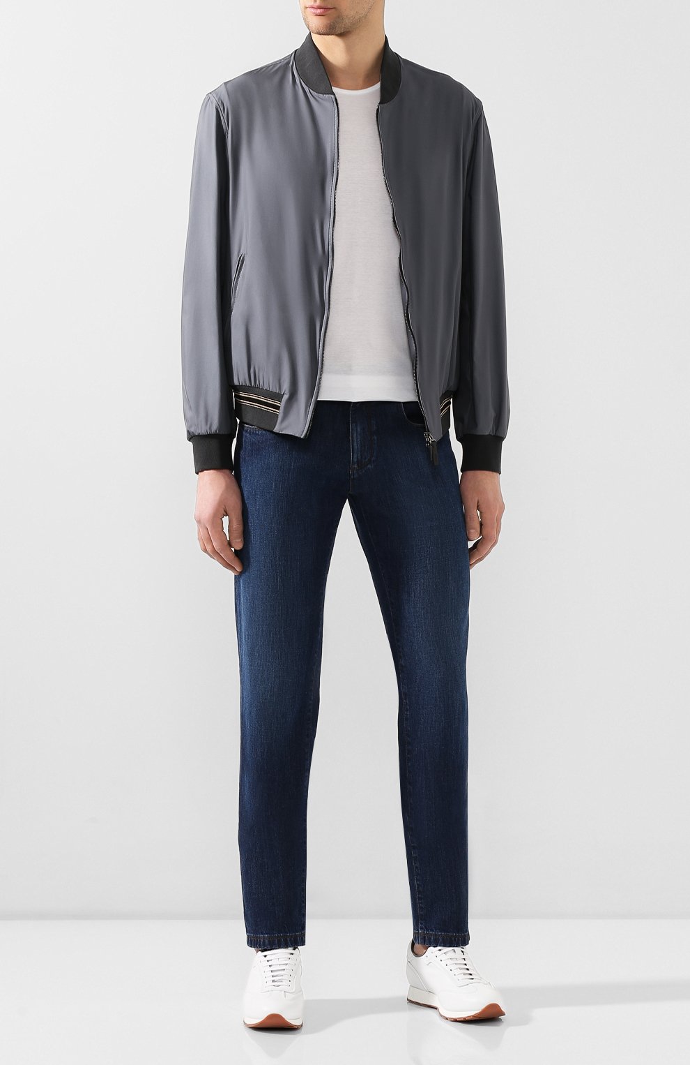 Кожаные кроссовки BRIONI, арт. QHH80L/P9726, фото 2