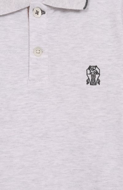 Хлопковое поло BRUNELLO CUCINELLI, арт. BE854T315B, фото 3