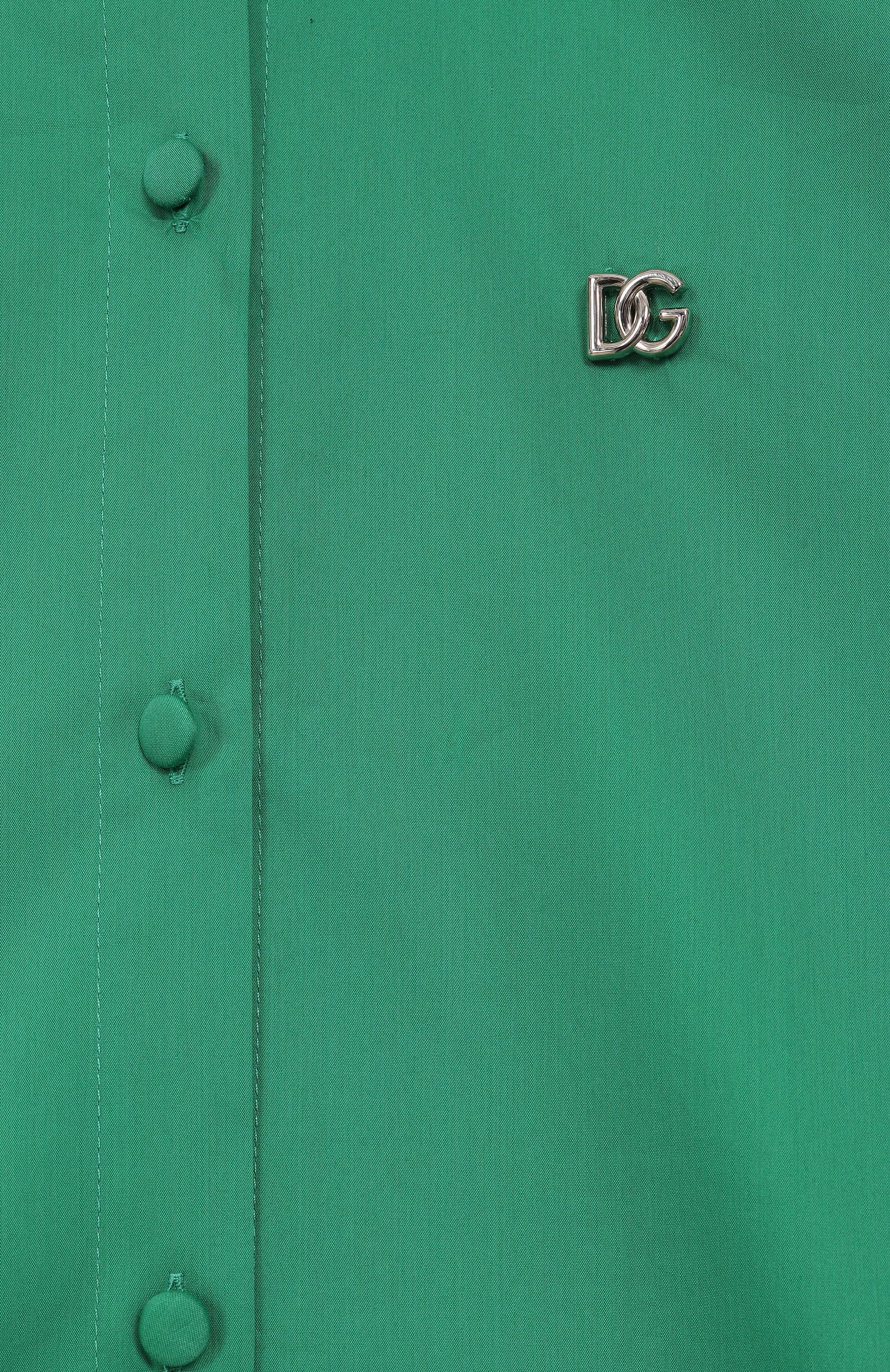 Рубашка из хлопка и шелка DOLCE & GABBANA, арт. L56S34/FUM4G/8-14, фото 3