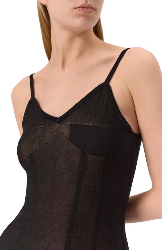 Топ из вискозы и шелка Jacob Lee WKT042SS25B Чёрный  WKT042SS25B Фото 5