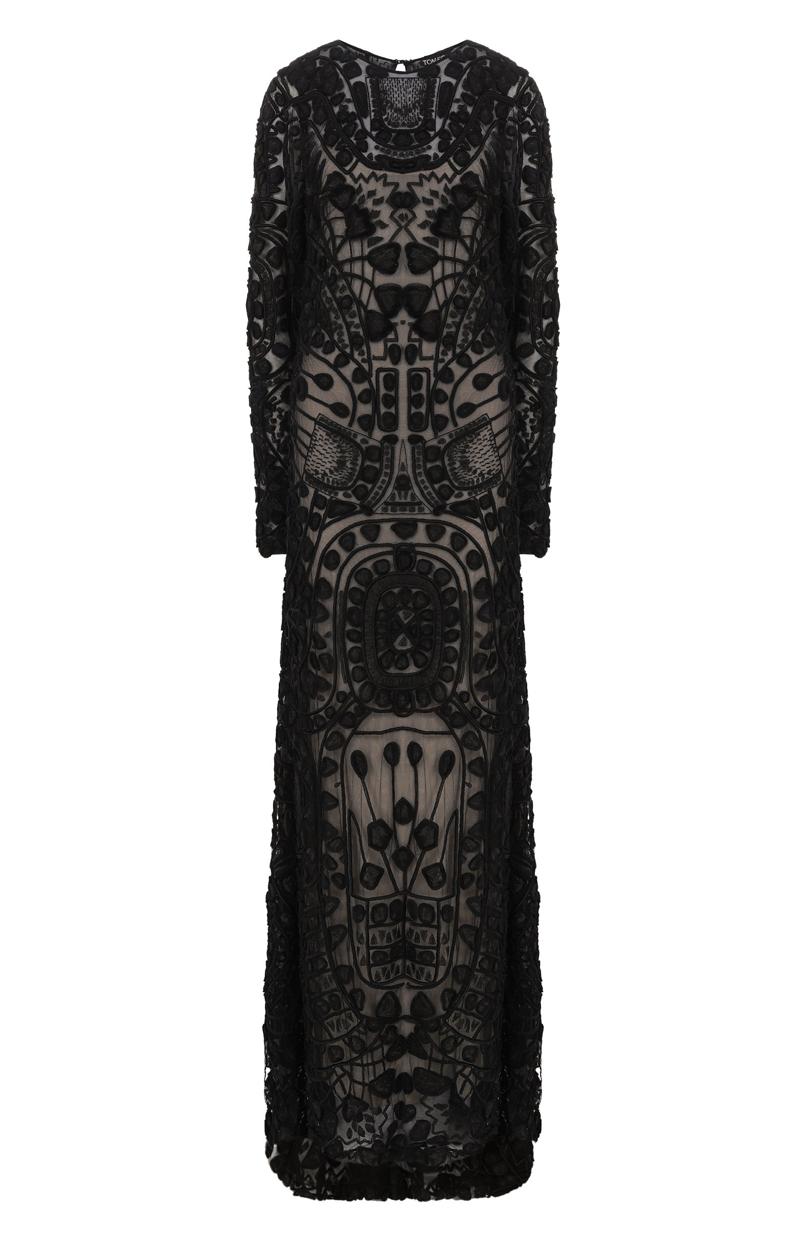 Шелковое платье TOM FORD черного цвета по цене 2645000 руб., арт. AC255B/T57056, фото 1 Шелковое платье TOM FORD, арт. AC255B/T57056, фото 1