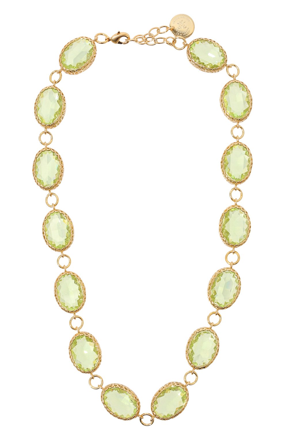 Колье ANTON HEUNIS светло-зеленого цвета по цене 23350 руб., арт. PTL1.05, фото 1 Колье ANTON HEUNIS, арт. PTL1.05, фото 1