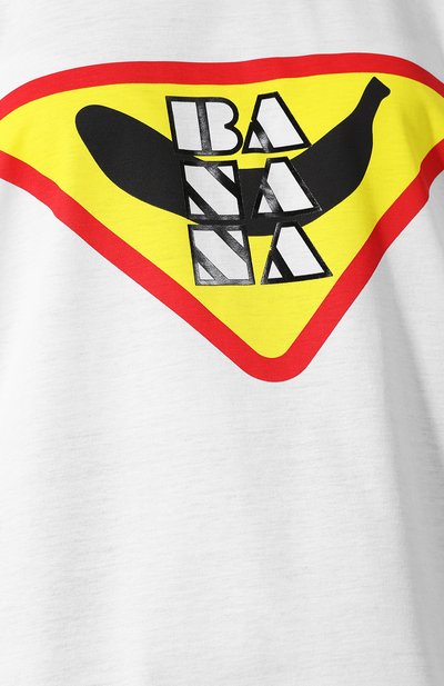 Хлопковая футболка с круглым вырезом и принтом PRADA, арт. 35976-1SEX-F0009, фото 5