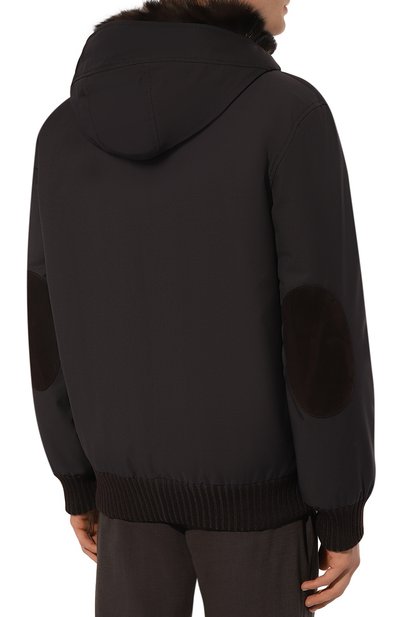 Бомбер с подкладкой из соболя BLACK SABLE, арт. BS-24008EB, фото 4