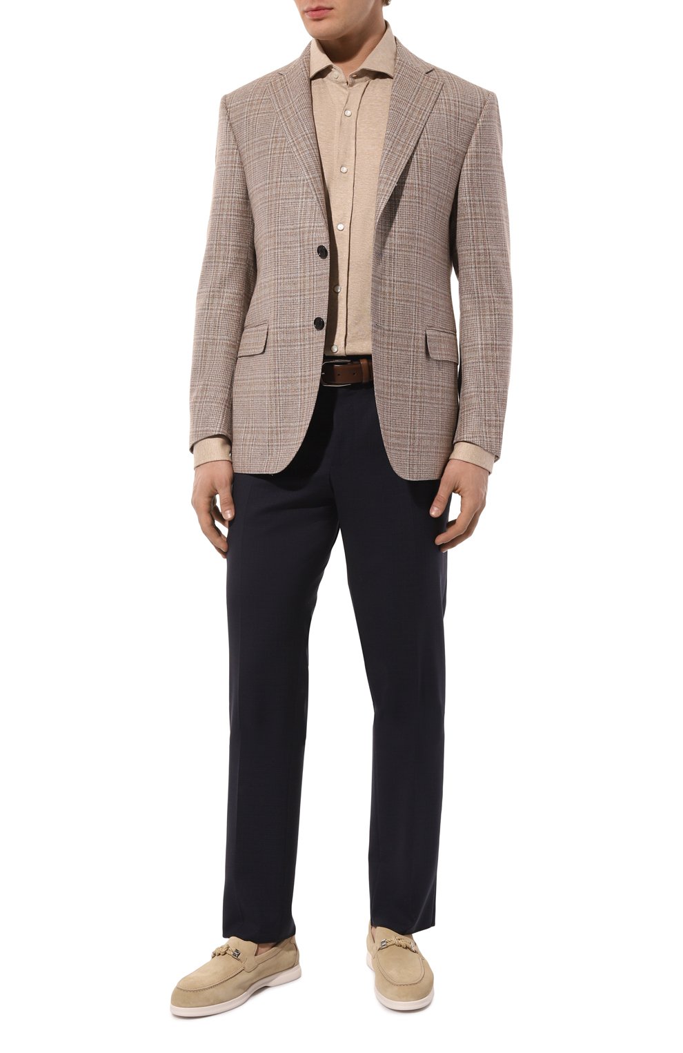 Рубашка изо льна и хлопка BRUNELLO CUCINELLI, арт. MW835B2289, фото 2