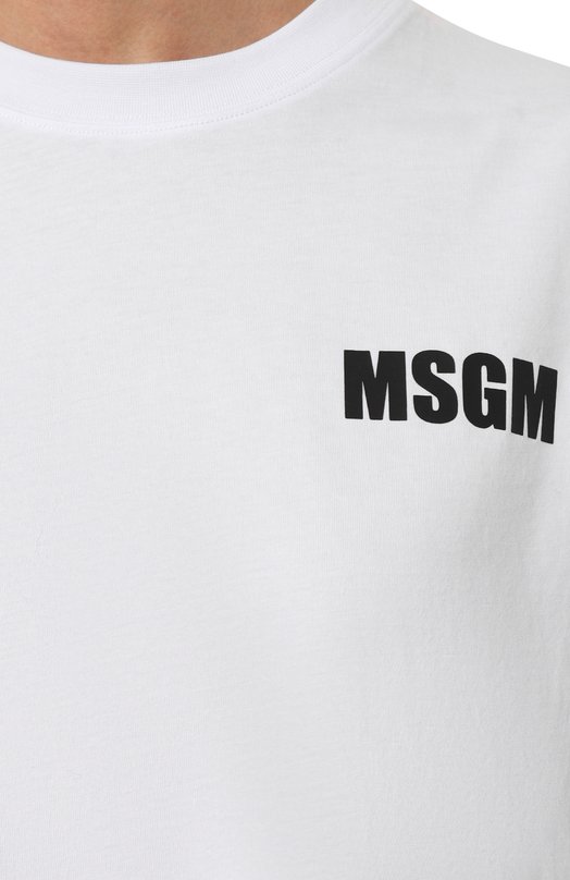 фото Хлопковая футболка msgm