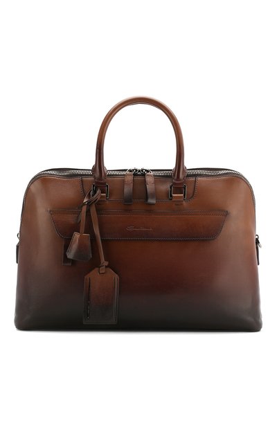 Кожаная дорожная сумка SANTONI, арт. UIBBA1945LI-GDPET49, фото 1