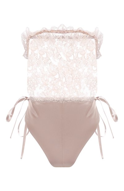 Женское шелковое боди SAINT LAURENT, арт. 651929/Y070N