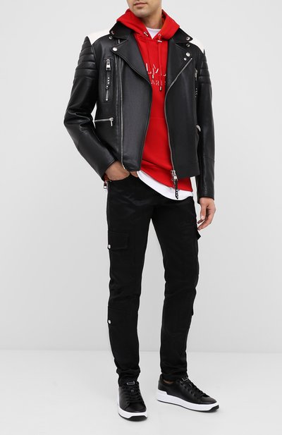 Кожаные кеды b-court BALMAIN, арт. UM1C226/LASC, фото 2