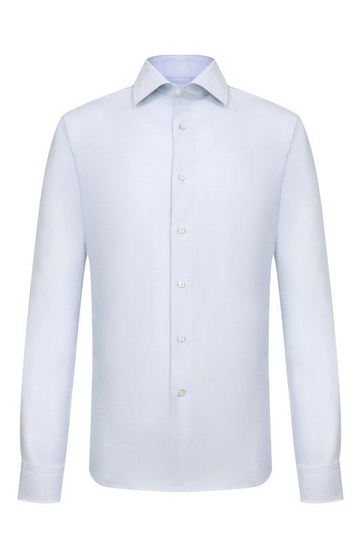 Хлопковая сорочка Canali NCLX018/GR03440 Голубой NCLX018/GR03440