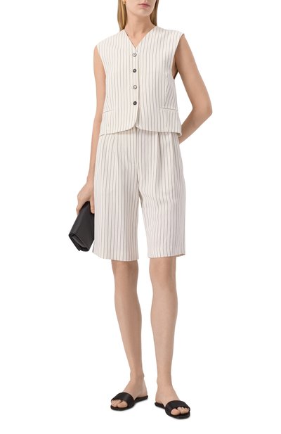 Шорты из вискозы и льна LOULOU DE SAISON, арт. PIERA, фото 2