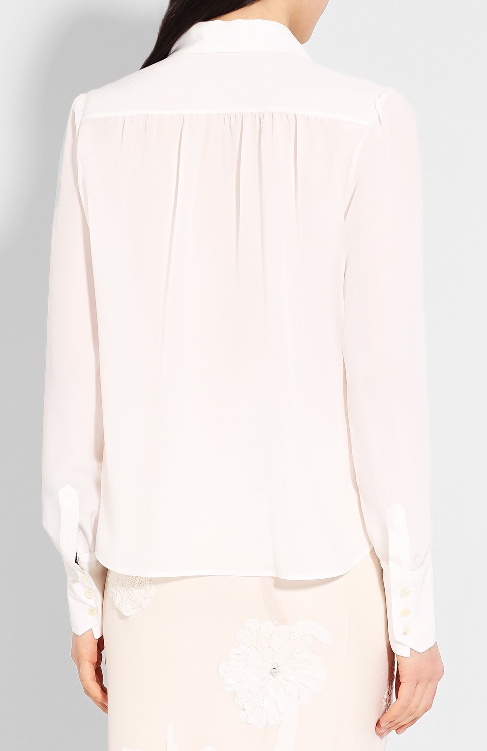 Шелковая рубашка SAINT LAURENT, арт. 620779/Y100W, фото 4