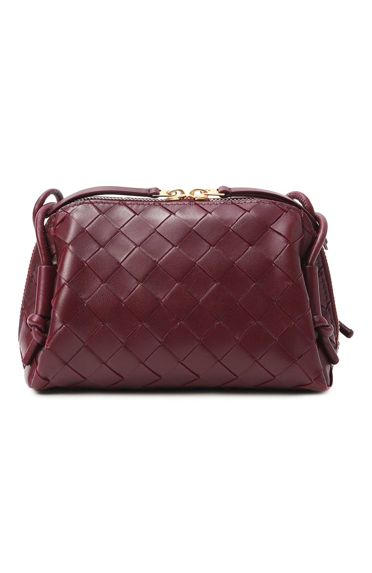 Женская сумка concert pouch BOTTEGA VENETA бордового цвета, арт. 794258/VCPP1 | Фото 6 (Материал: Натуральная кожа; Размер: mini; Ремень/цепочка: На ремешке; Автоматизация состава: Проставлено; Автоматизация ТО: Проставлено)