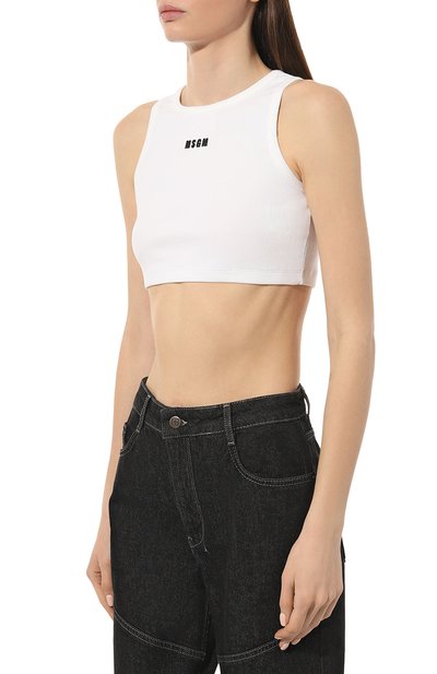 Хлопковая майка MSGM, арт. 3441MDT67/237120, фото 3