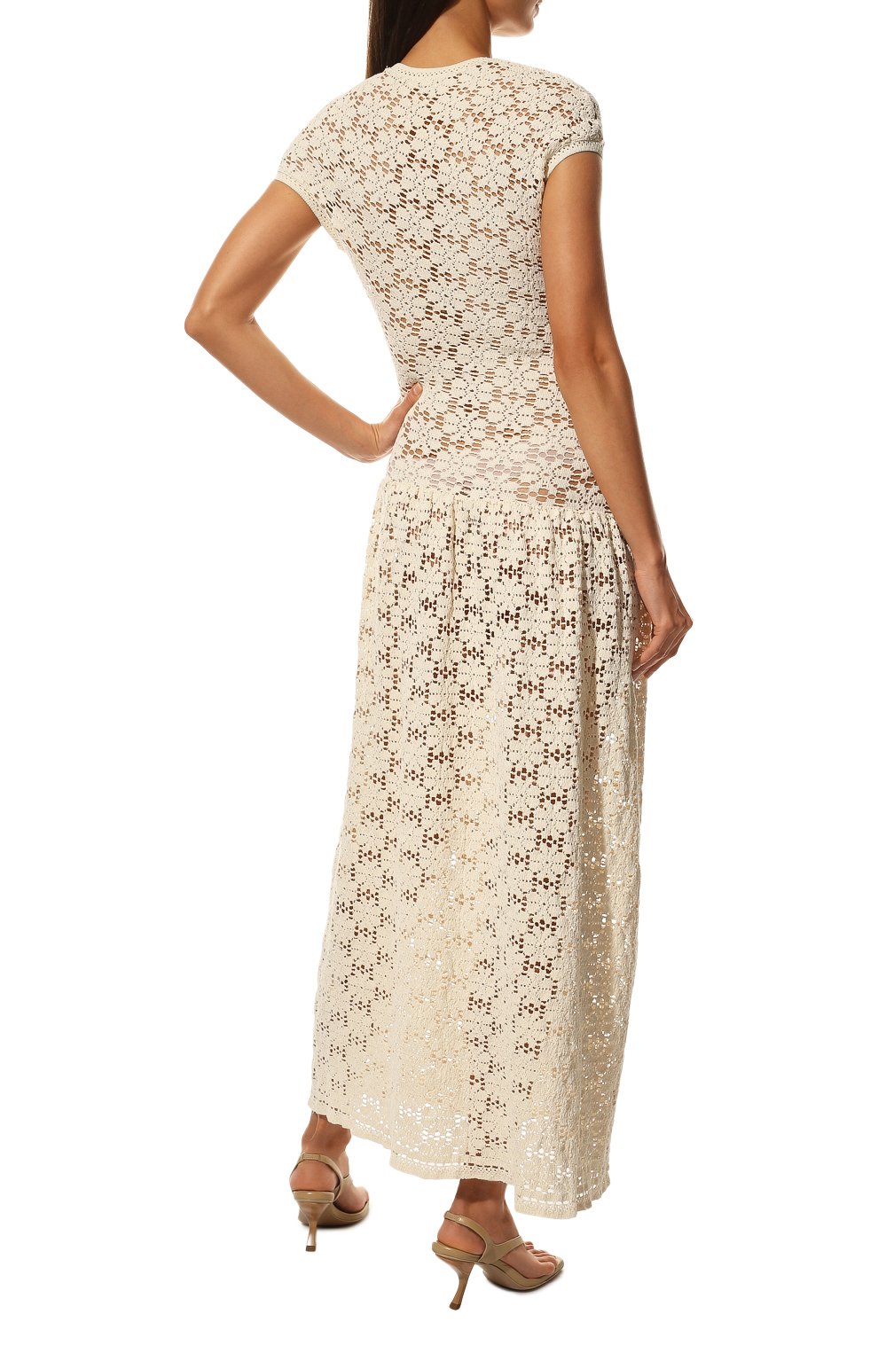 Хлопковое платье JIL SANDER, арт. JSPU717041-WU253208, фото 4