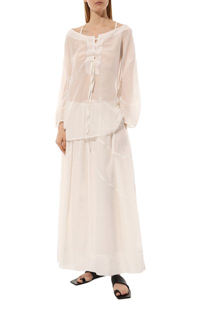 Блузка из хлопка и шелка LILA EUGENIE, арт. 2513, фото 2