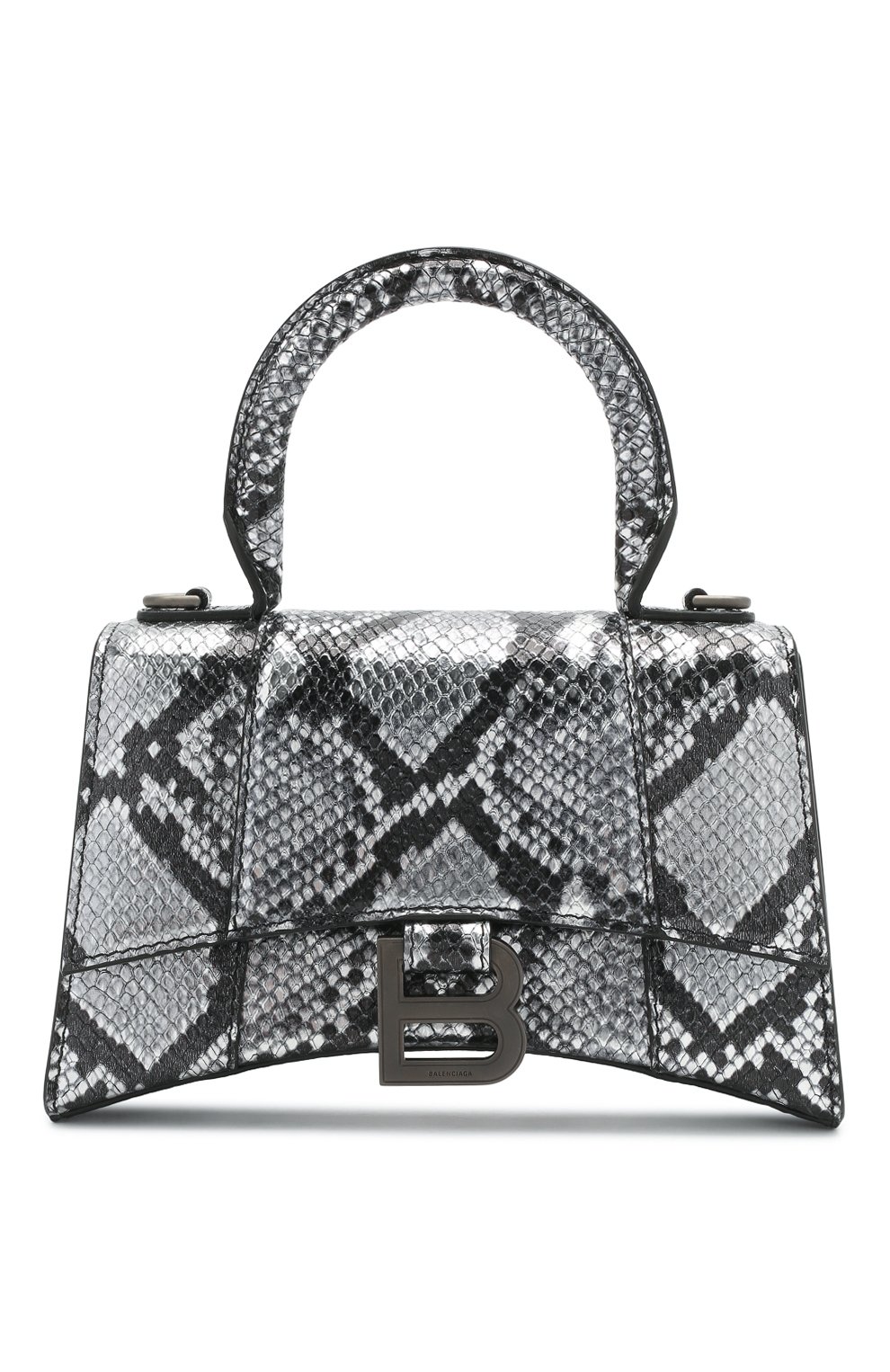 Сумка hourglass xs BALENCIAGA серебряного цвета по цене 199500 руб., арт. 592833/1I035, фото 1 Сумка hourglass xs BALENCIAGA, арт. 592833/1I035, фото 1