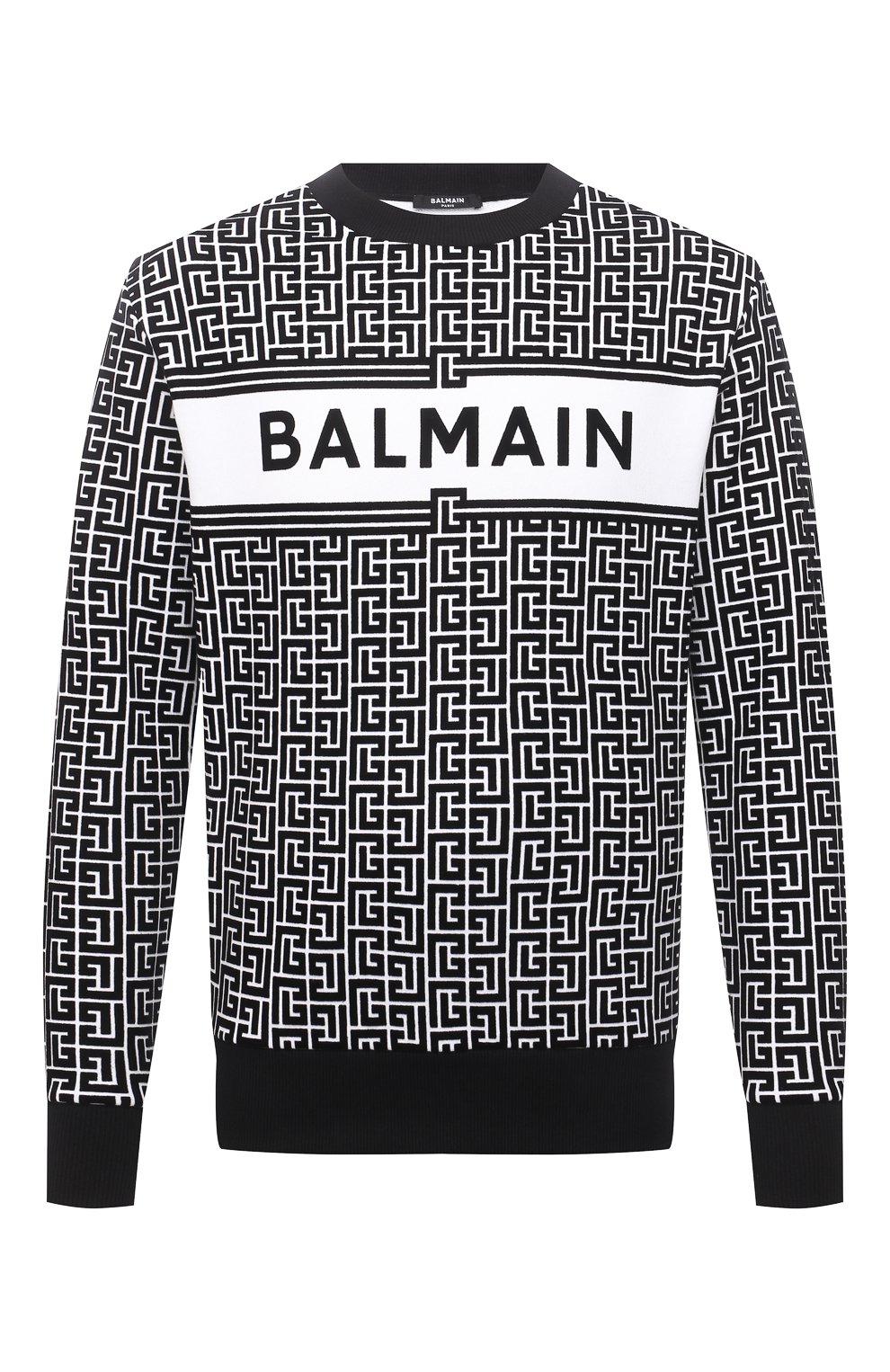 Хлопковый свитшот BALMAIN, арт. VH0JQ040/B089, фото 1