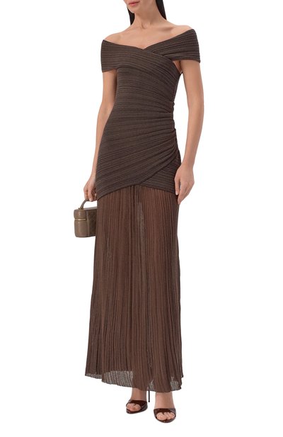 Платье из хлопка и вискозы BALMAIN, арт. GF0RPB15/KJ68, фото 2