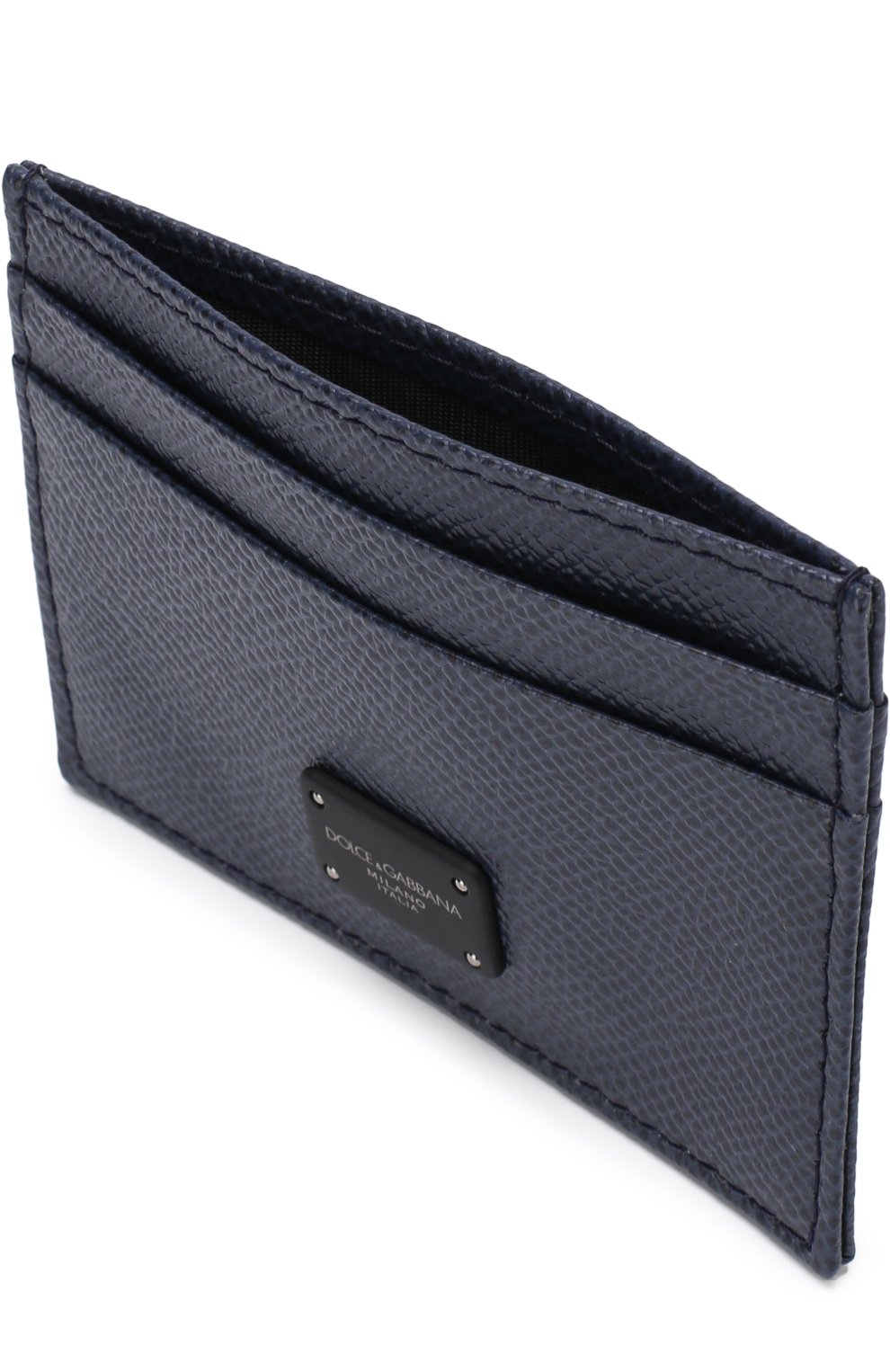 Кожаный футляр для кредитных карт DOLCE & GABBANA синего цвета по цене 16650 руб., арт. BP0330/AI359, фото 3 Кожаный футляр для кредитных карт DOLCE & GABBANA, арт. BP0330/AI359, фото 3