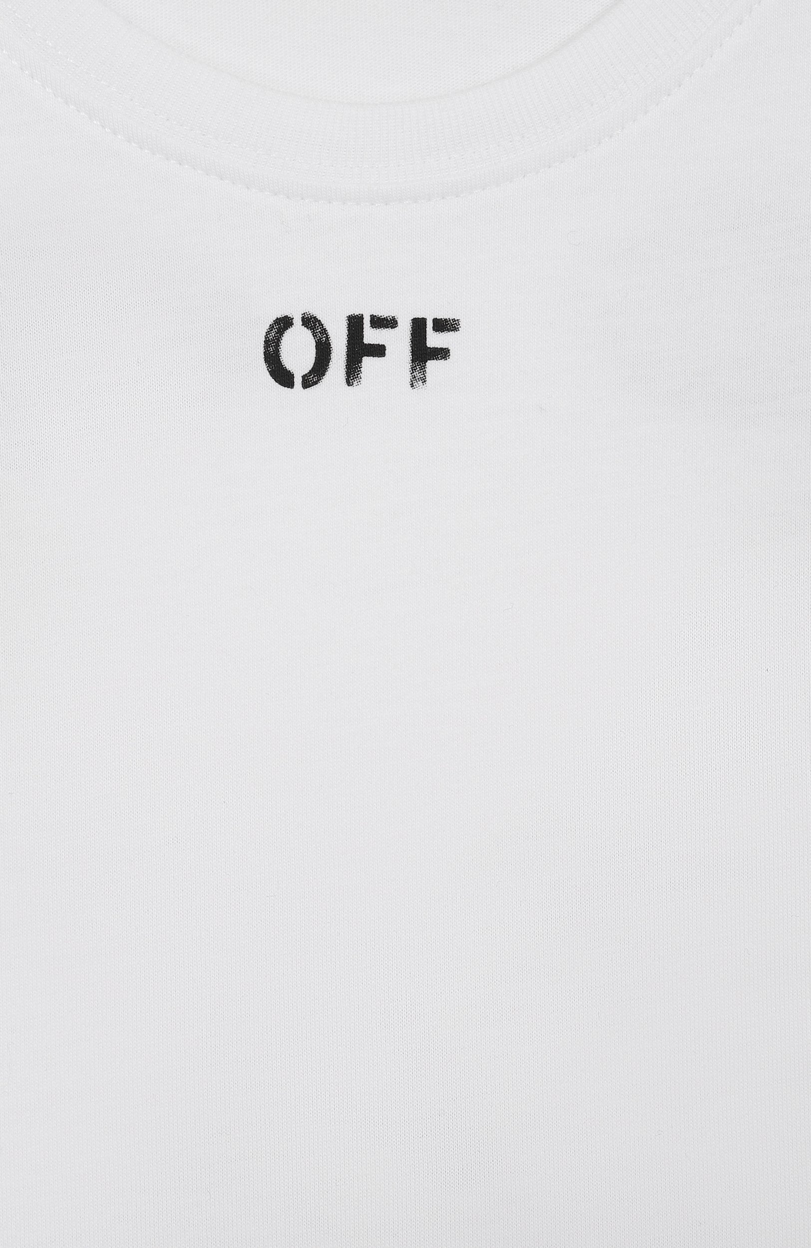 Хлопковая футболка OFF-WHITE, арт. 0GAA001F26JER0081_001, фото 3