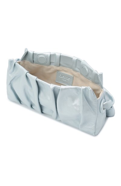 Сумка vague small ELLEME голубого цвета по цене 39950 руб., арт. VAGUE/PEARL LEATHER, фото 4 Сумка vague small ELLEME, арт. VAGUE/PEARL LEATHER, фото 4