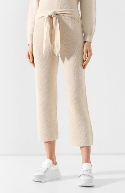 Брюки с поясом NANUSHKA, арт. TIGRE_IV0RY_CASHMERE BLEND RIB CASHMERE BLEND RIB, фото 3