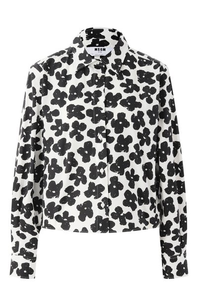 Женская хлопковая рубашка MSGM, арт. 3841MDE25AX/257153