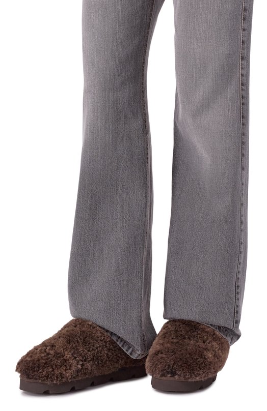 Меховые сабо Brunello Cucinelli MZVBG3083 Коричневый  MZVBG3083 Фото 2
