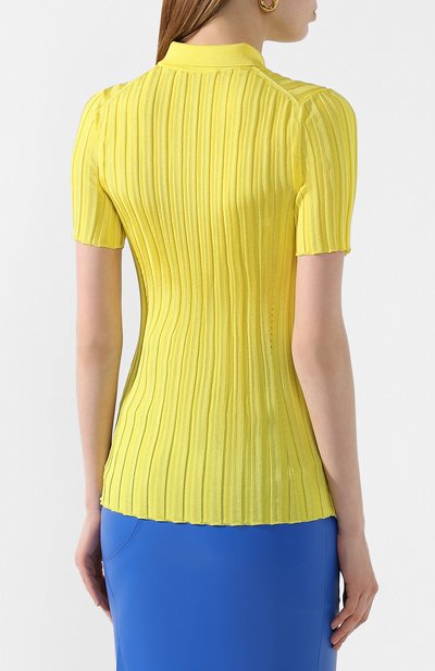 Поло из вискозы VICTORIA BECKHAM, арт. 1220KJU001101A, фото 4