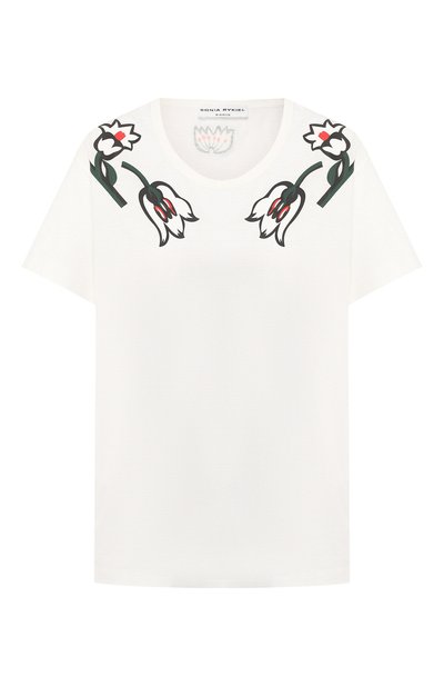 Женская хлопковая футболка SONIA RYKIEL, арт. 12505033-ID