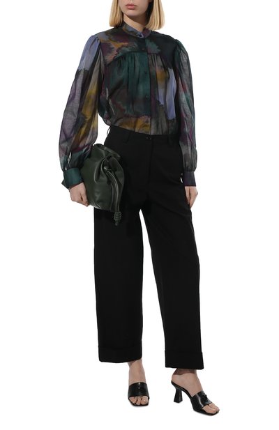 Хлопковые брюки DRIES VAN NOTEN черного цвета по цене 52900 руб., арт. 221-030906-4285, фото 2 Хлопковые брюки DRIES VAN NOTEN, арт. 221-030906-4285, фото 2