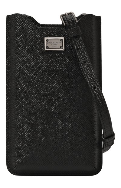 Кожаный футляр для iphone DOLCE & GABBANA черного цвета по цене 39950 руб., арт. BP3224/AG219, фото 4 Кожаный футляр для iphone DOLCE & GABBANA, арт. BP3224/AG219, фото 4