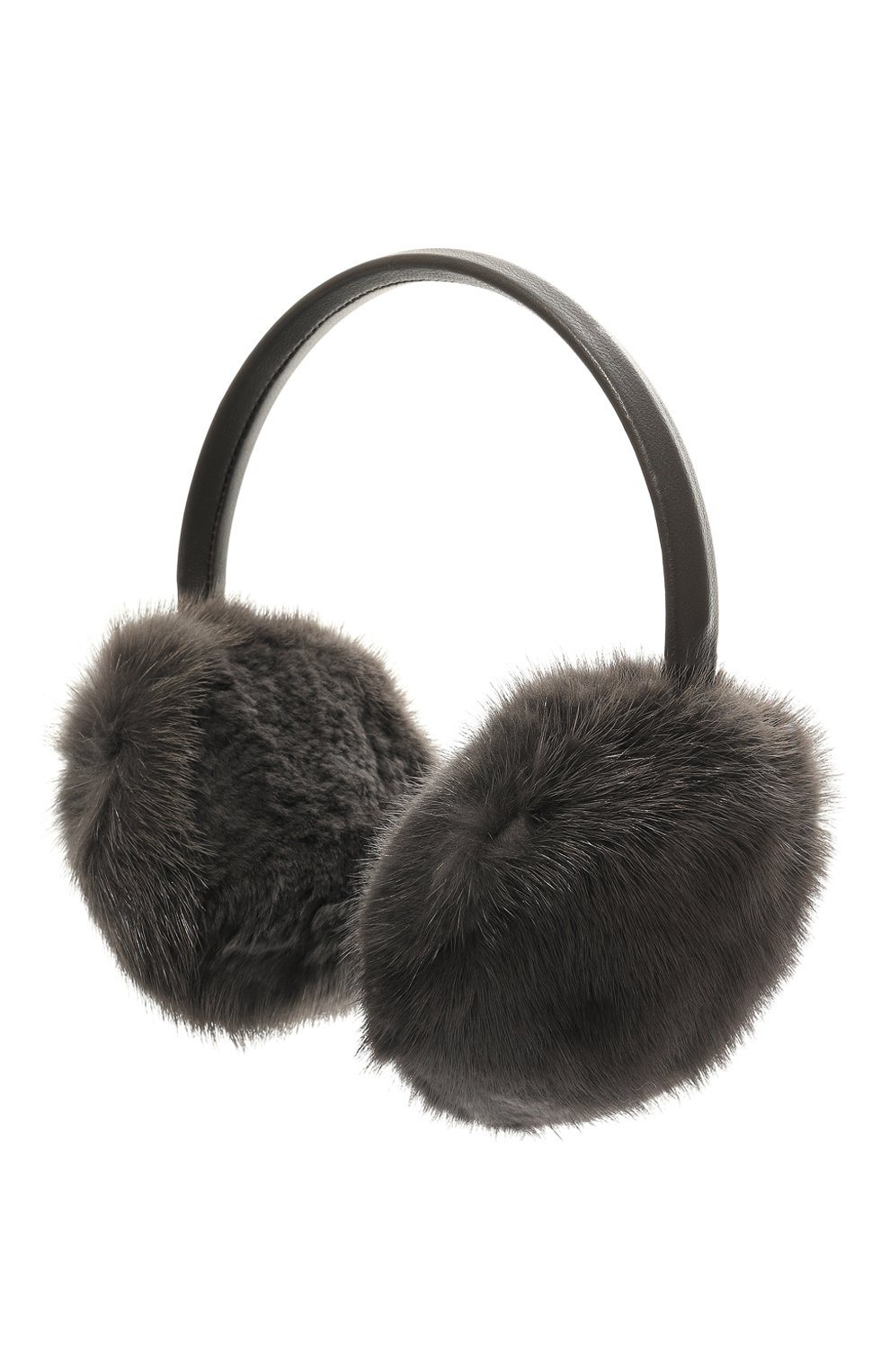 Меховые наушники из норки и кролика YVES SALOMON, арт. 25WAA303XXAGVI, фото 3