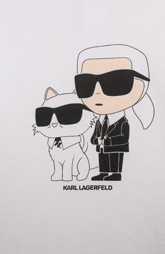 Детский комплект из трех предметов KARL LAGERFELD KIDS черно-белого цвета, арт. Z30285. | Фото 5 (Нос: Не проставлено; Материал сплава: Проставлено; Кросс-КТ НВ: Костюм; Ростовка одежда: 9 мес | 74 см, 18 мес | 86 см, 12 мес | 80 см)