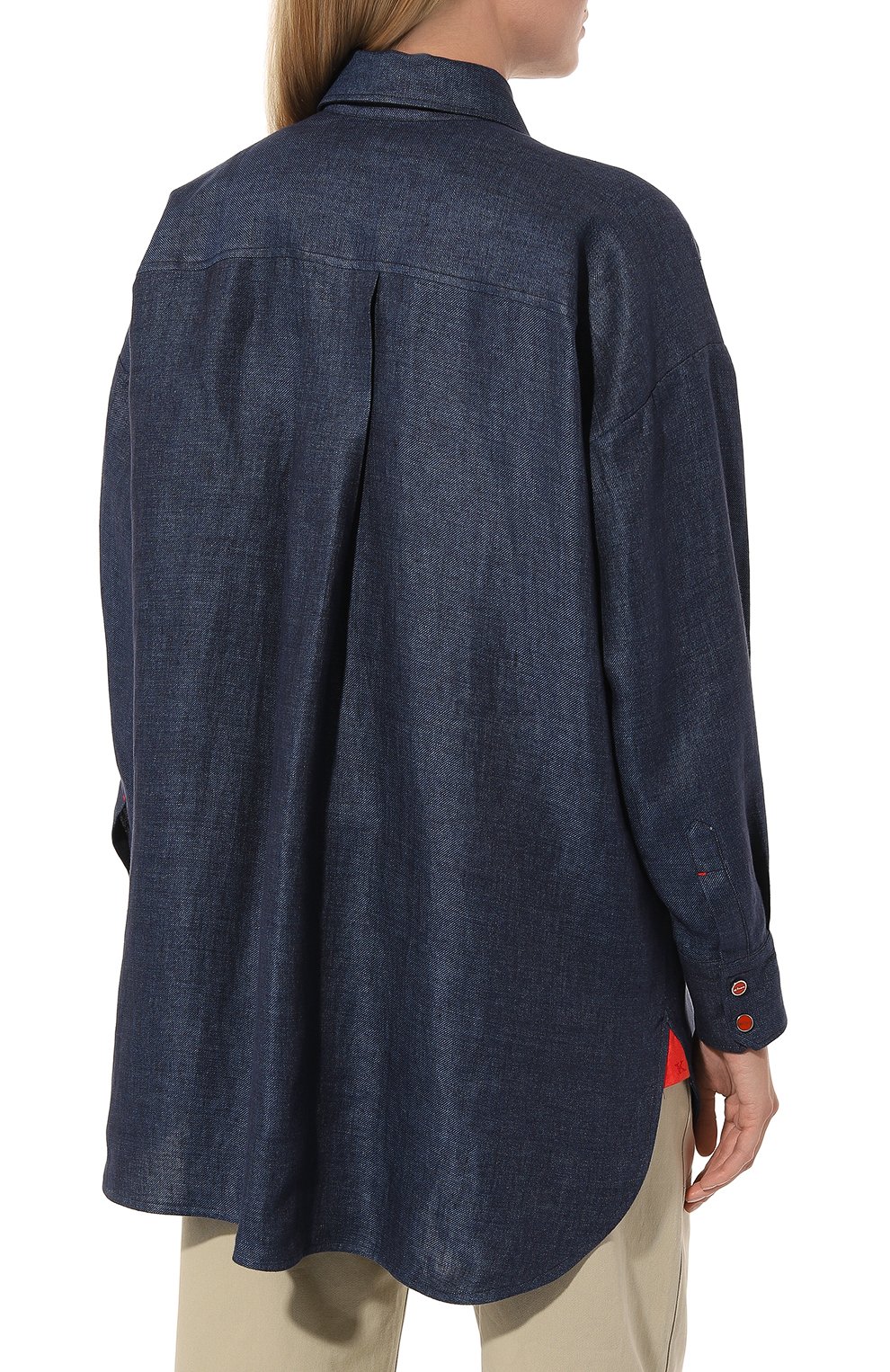 Льняная рубашка KITON, арт. D55435H08442, фото 4