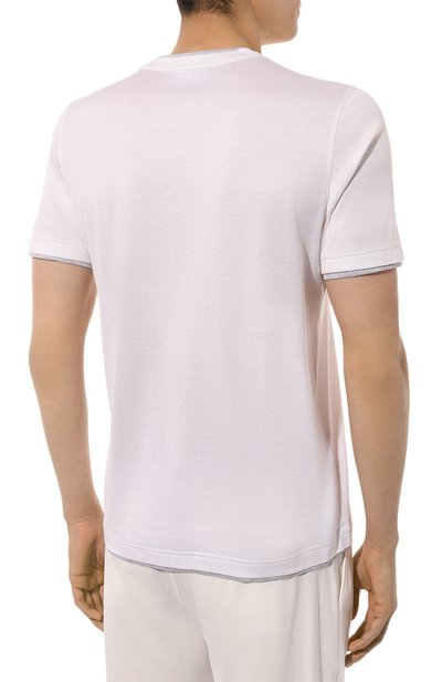Футболка из шелка и хлопка ANDREA CAMPAGNA, арт. 60123/78411, фото 4