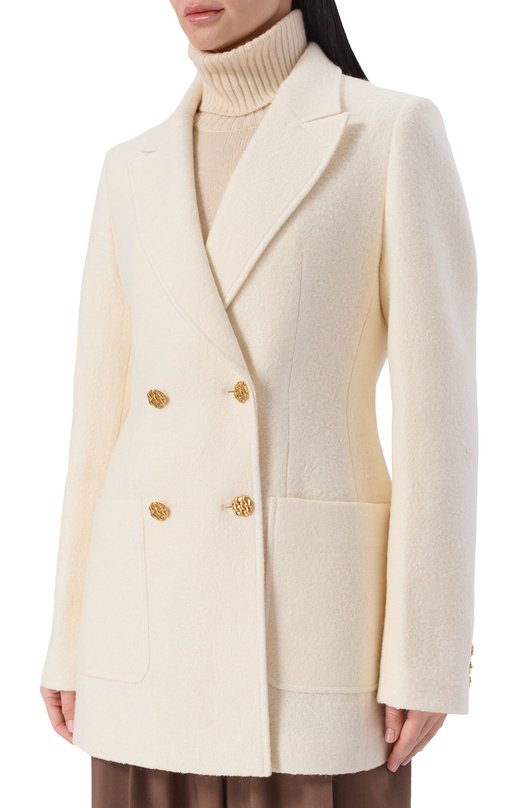 Шерстяной жакет Seven Lab 225-S-W-10-11-106 Кремовый  225-S-W-10-11-106 Фото 3