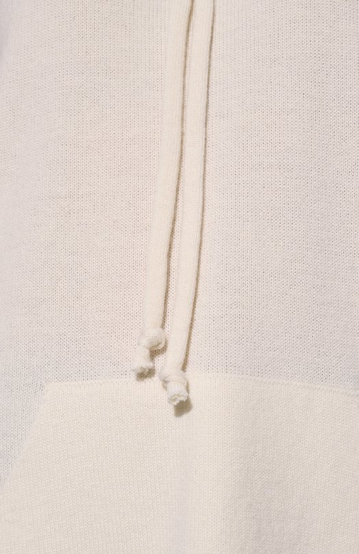 Худи из шерсти и кашемира crem38 Кремовый, фото 5