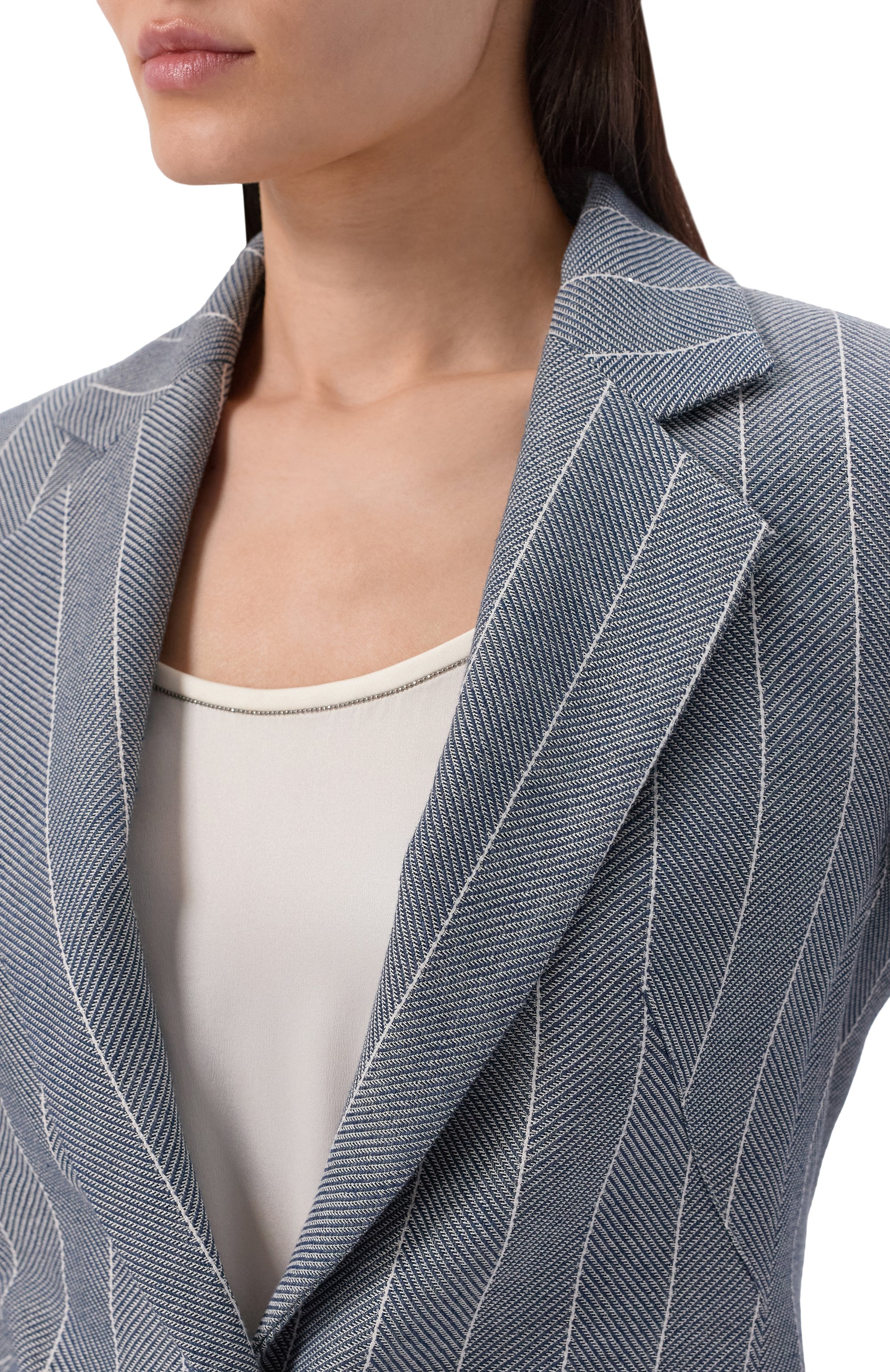 Жакет из хлопка и льна LORENA ANTONIAZZI, арт. P2635GA08A/5181, фото 5