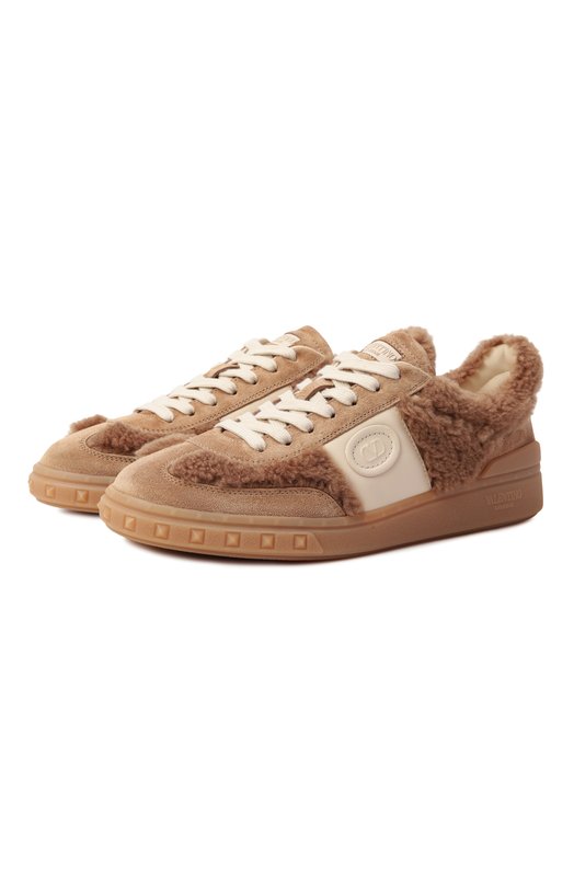 Замшевые кеды Upvillage Valentino 7W2S0IL9/XXI Коричневый 7W2S0IL9/XXI