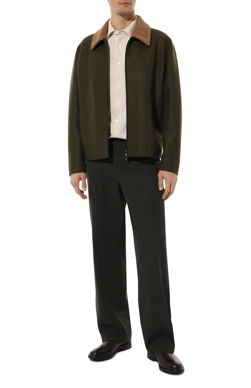 Хлопковая рубашка BRUNELLO CUCINELLI, арт. M29804405, фото 2