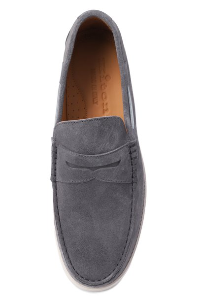 Замшевые пенни-лоферы KITON, арт. USSA265N00108, фото 5