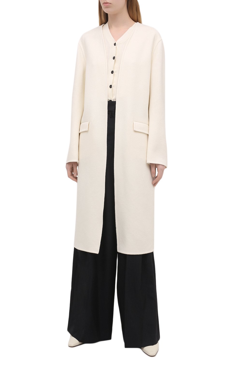 Шерстяное пальто EMILIO PUCCI светло-бежевого цвета по цене 197000 руб., арт. 1ERA15/1E604, фото 3 Шерстяное пальто EMILIO PUCCI, арт. 1ERA15/1E604, фото 3