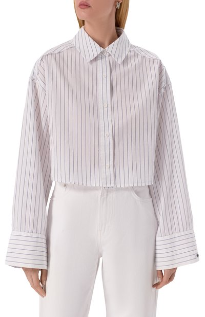 Хлопковая рубашка KSUBI белого цвета по цене 23150 руб., арт. WSP25SH004, фото 3 Хлопковая рубашка KSUBI, арт. WSP25SH004, фото 3