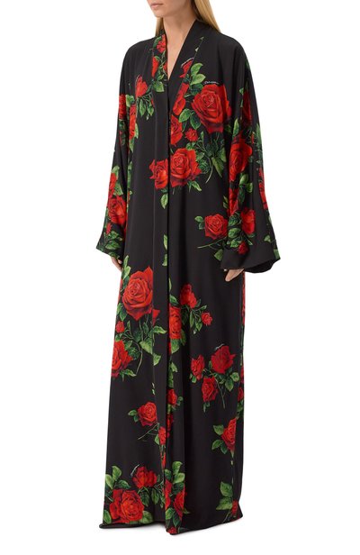 Шелковая туника DOLCE & GABBANA черного цвета по цене 679500 руб., арт. F620MT/FSA9R, фото 3 Шелковая туника DOLCE & GABBANA, арт. F620MT/FSA9R, фото 3