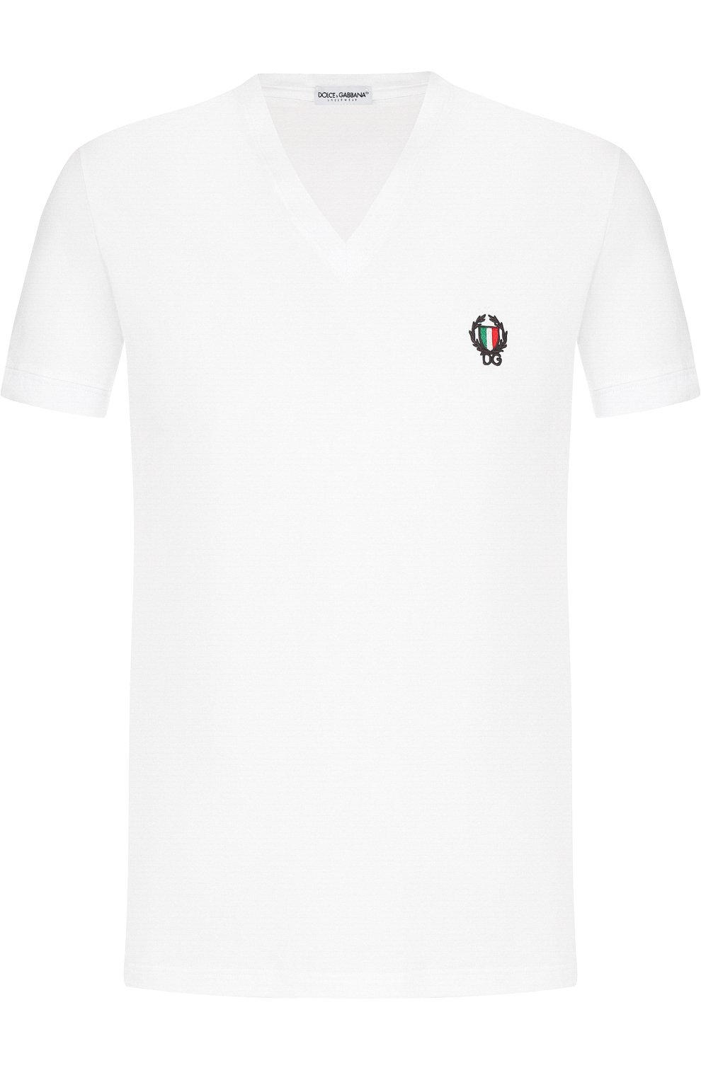 Хлопковая футболка с v-образным вырезом DOLCE & GABBANA, арт. N8A05J/00020, фото 1