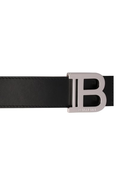Кожаный ремень BALMAIN черного цвета по цене 47200 руб., арт. WM0WJ000/LVTL, фото 4 Кожаный ремень BALMAIN, арт. WM0WJ000/LVTL, фото 4